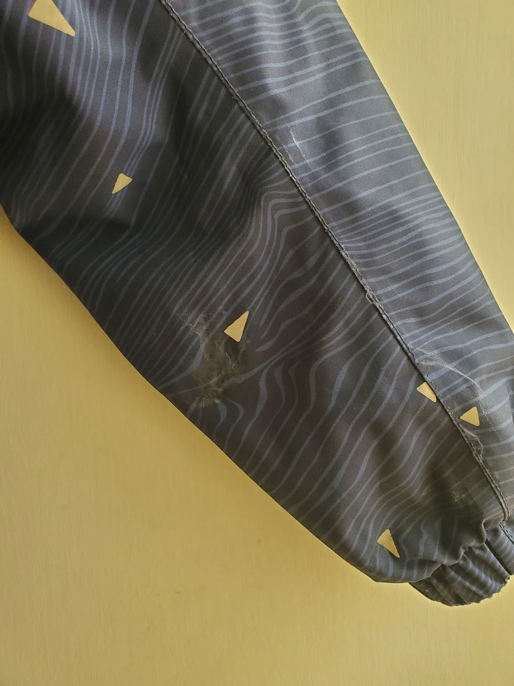 Kids Navy Blue Patterned Winter Jacket